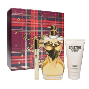 Jean Paul Gaultier Divine Eau de Parfum 100 ml + 10 ml Stick 75 ml Bodyloution Damen Duftset