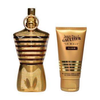 Jean Paul Gaultier Le Male Elixir Parfum 125 ml + 75 ml Duschgel Herren Geschenk DuftSet Flakon