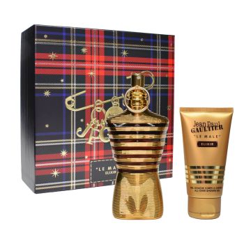 Jean Paul Gaultier Le Male Elixir Parfum 125 ml + 75 ml Duschgel Herren Geschenk DuftSet Spray