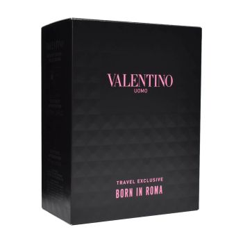 Valentino Uomo Born in Roma Eau de Toilette 100 ml + 15 ml Stick Geschenkt Herren Duftset Box