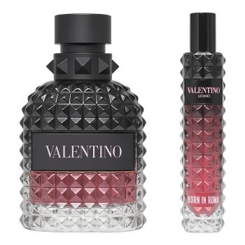 Valentino Uomo Born in Roma Intense Eau de Parfum 50 ml + Travel Stick 10 ml Herren Geschenkset Flakon