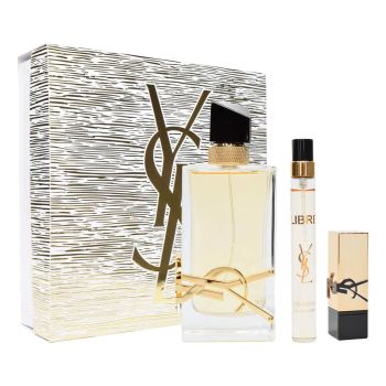 Yves Saint Laurent Libre Eau de Parfum 90 ml + 10 ml & Lippenstift Damen Duft Set