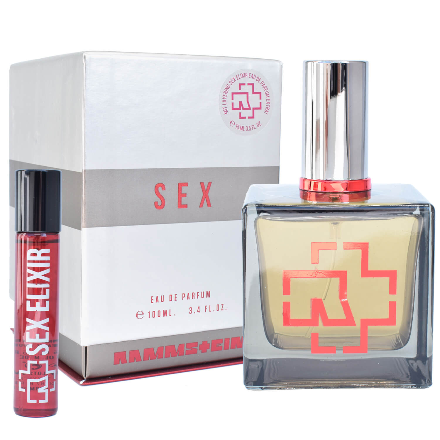 Rammstein Sex Eau de Parfum 100 ml + 15 ml XL Damen Unisex Parfüm Duft EDP  Spray