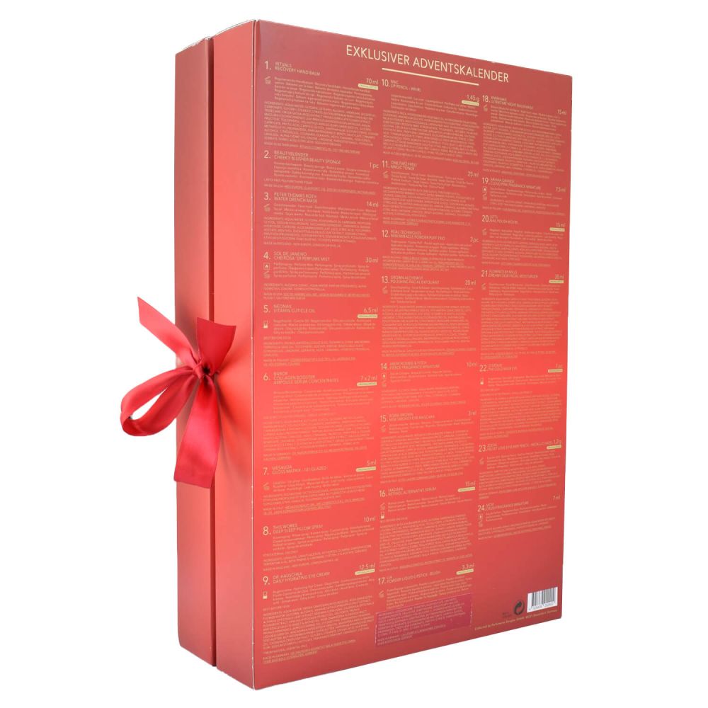 Douglas Adventskalender 24 Exclusive Duft Pflege Make-Up Produkte Geschenk zum Advent