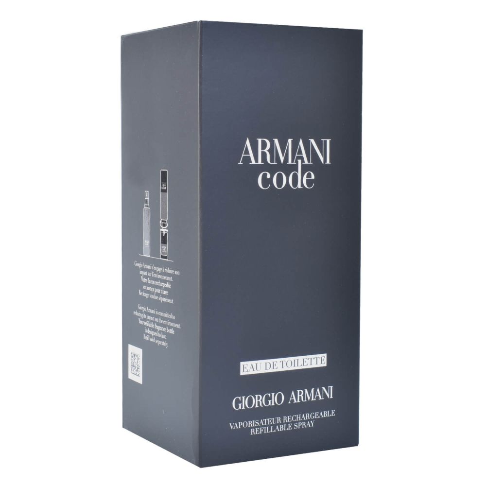 Giorgio Armani Code Homme Refillable Eau de Toilette 125 ml Herren Duft EDT Spray Box