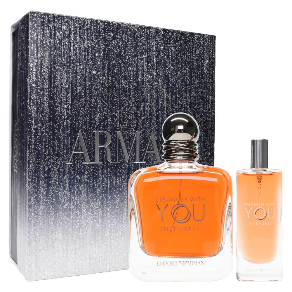 Giorgio Armani Stronger with You Eau de Parfum 100 ml + 15 ml Duft Set Herren Geschenk