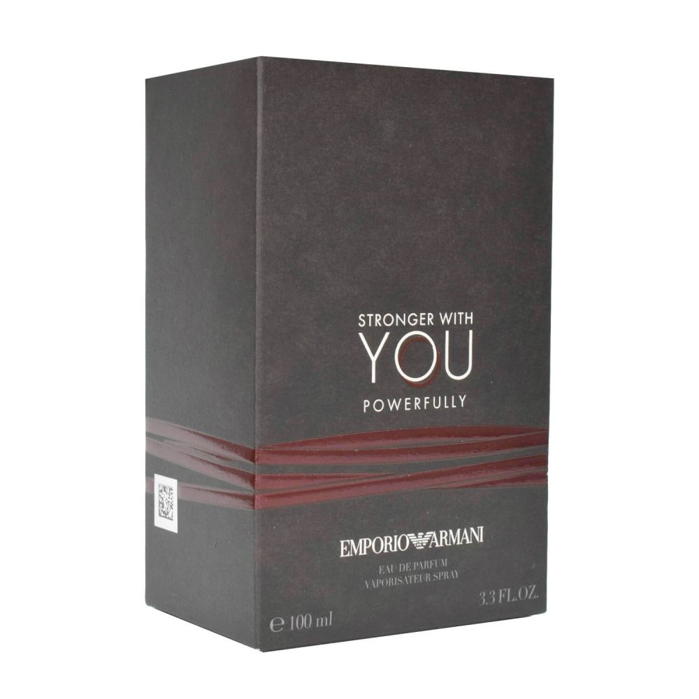 Giorgio Armani Stronger With You Powerfully Eau de Parfum 100 ml Intense Herren Duft Box