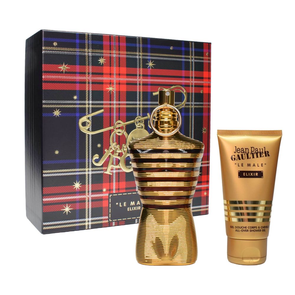 Jean Paul Gaultier Le Male Elixir Parfum 125 ml + 75 ml Duschgel Herren Geschenk DuftSet Spray
