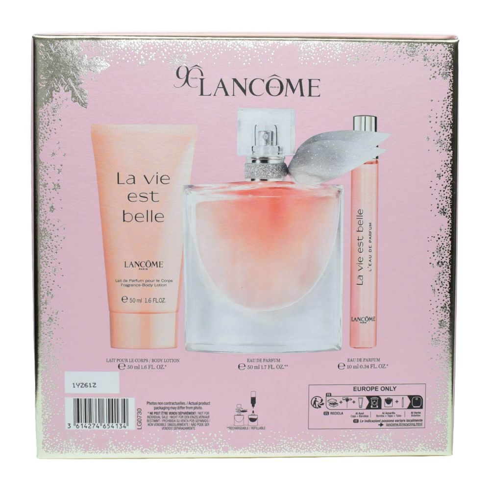 Lancome La vie est belle 50 ml + 10 ml Stick Damen Geschenk Duftset Back