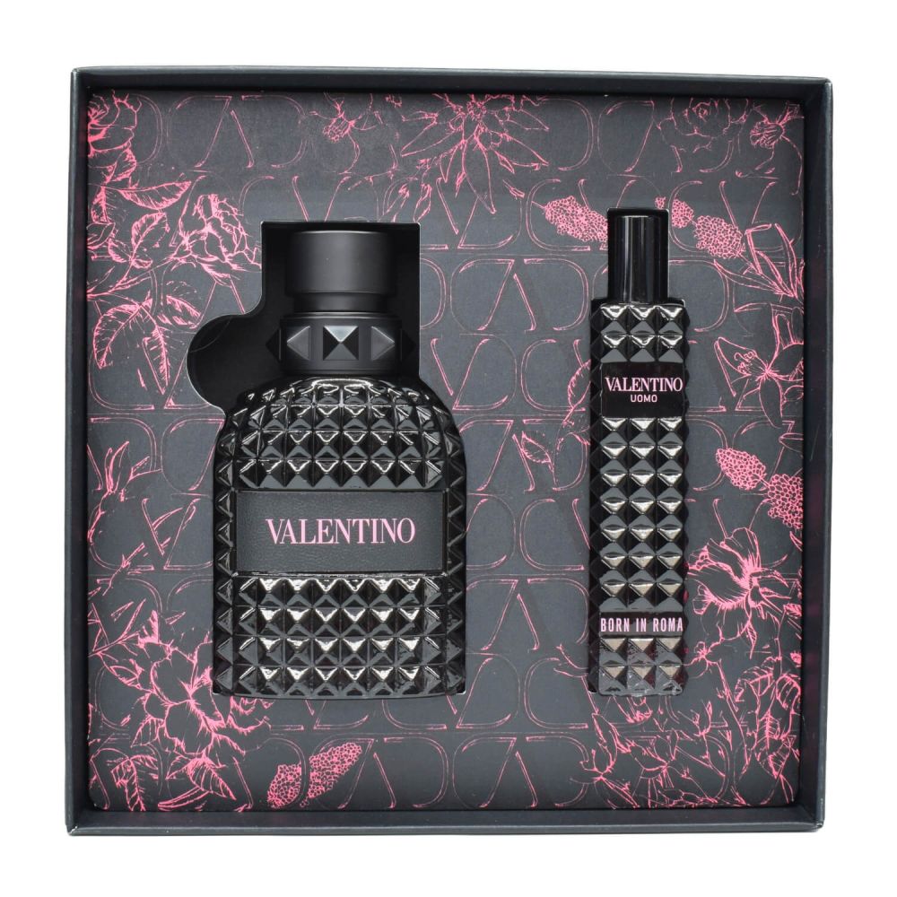 Valentino Uomo Born in Roma Intense Eau de Parfum 50 ml + Travel Stick 10 ml Herren Geschenkset Inhalt