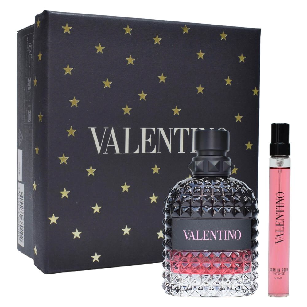 Valentino Uomo Born in Roma Intense Eau de Parfum 50 ml + Travel Stick 10 ml Herren Geschenkset
