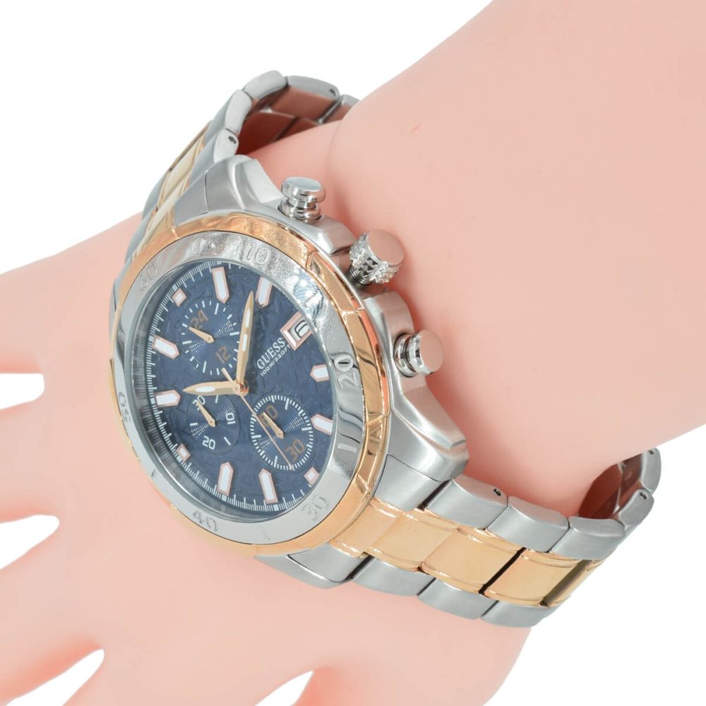Armbanduhr Uhr Rose MyRich.de - & Chrono entdecken Herren Guess Uhren bei Schmuck Edelstahl Vault BiColor Armband W0746G1 Silber Parfum,