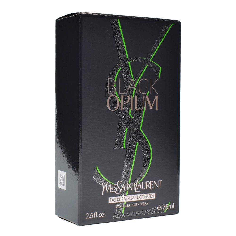 Yves Saint Laurent Black Opium Illicit Green Eau de Parfum 75 ml Damen Parfüm EDP Duft Box