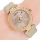 Versus Versace Damen Uhr VSP213218 Bricklane 3D Löwe Rose Leder