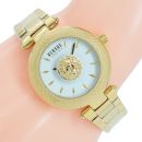 Versus Versace Damen Uhr VSP214018 3D Löwe Gold Farbe Armband