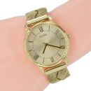 Guess Damen Uhr W1143L2 Maiden Jersey Milanaise Mesh Gold Farbe Armband